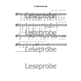 Produktbild des Artikels In deine Arme (Noten - Download)