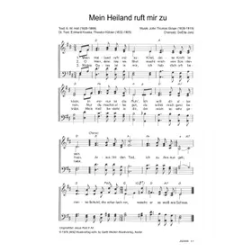 Produktbild des Artikels Mein Heiland ruft mir zu (Noten - Download)