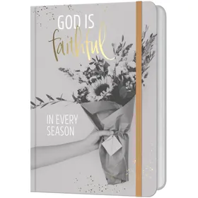 Produktbild des Artikels God is faithful in every season – Notizbuch (Schreibwaren - Gebunden)