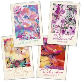 Produktbild des Artikels Faltkartenserie: Geburtstag, 4 Stück (Schreibwaren)