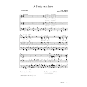Produktbild des Artikels A Sante Sana Jesu (Noten - Download)