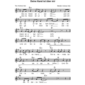Produktbild des Artikels Deine Hand ist über mir (Noten - Download)