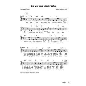 Produktbild des Artikels Bis wir uns wiedersehn (Noten - Download)