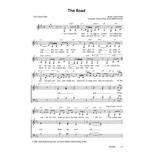 Produktbild des Artikels The Road (Noten - Download)