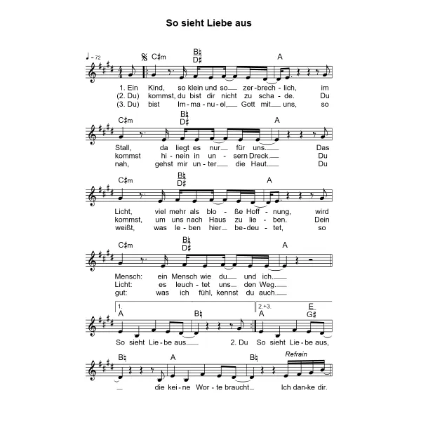 Produktbild des Artikels So sieht Liebe aus (Noten - Download)