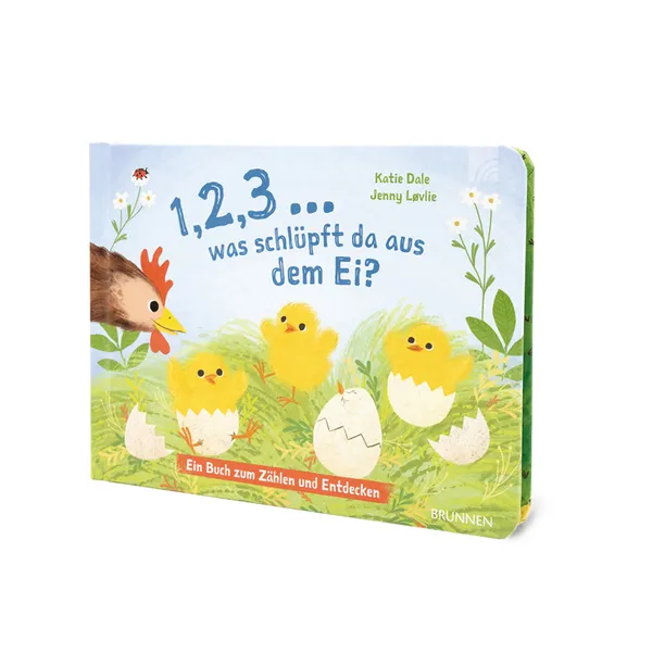 Produktbild des Artikels 1,2,3 ... was schlüpft da aus dem Ei? (Buch - Pappbilderbuch)