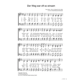 Produktbild des Artikels Der Weg war oft so einsam (Noten - Download)