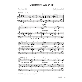 Produktbild des Artikels Gott bleibt, wie er ist (Noten - Download)