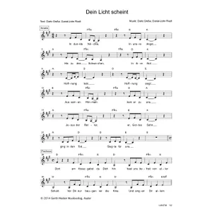 Produktbild des Artikels Dein Licht scheint (Noten - Download)