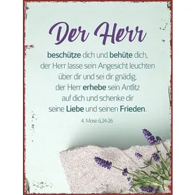 Produktbild des Artikels Metallschild groß - Der Herr beschütze dich ()