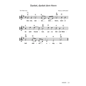 Produktbild des Artikels Danket, danket dem Herrn (Noten - Download)