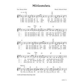Produktbild des Artikels Millionenfach (Noten - Download)