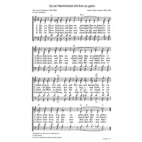 Produktbild des Artikels Es ist Herrlichkeit mit ihm zu gehn (Noten - Download)