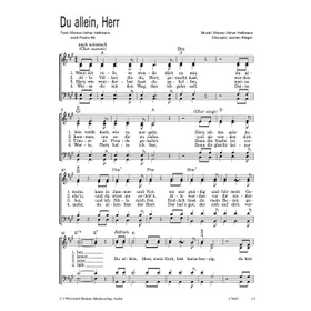 Produktbild des Artikels Du allein, Herr (Noten - Download)