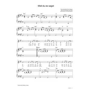Produktbild des Artikels Weil du es sagst (Noten - Download)