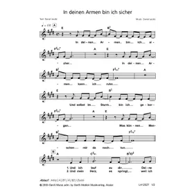 Produktbild des Artikels In deinen Armen bin ich sicher (Noten - Download)
