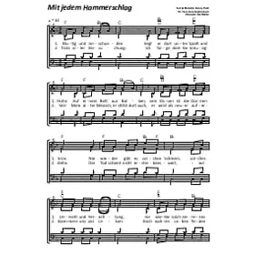 Produktbild des Artikels Mit jedem Hammerschlag (Noten - Download)