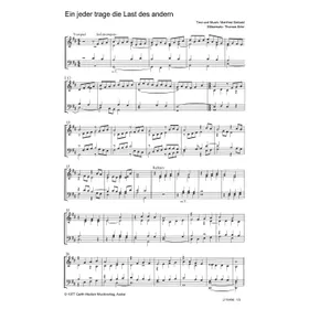 Produktbild des Artikels Ein jeder trage die Last des andern (Noten - Download)