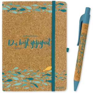 Produktbild des Artikels Set: Notizbuch Kork+Kugelschreiber "Du bist gesegnet" (Schreibwaren - Gebunden)