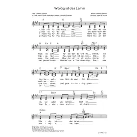 Produktbild des Artikels Würdig ist das Lamm (Noten - Download)