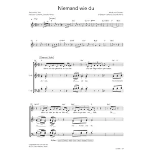 Produktbild des Artikels Niemand wie du (Noten - Download)