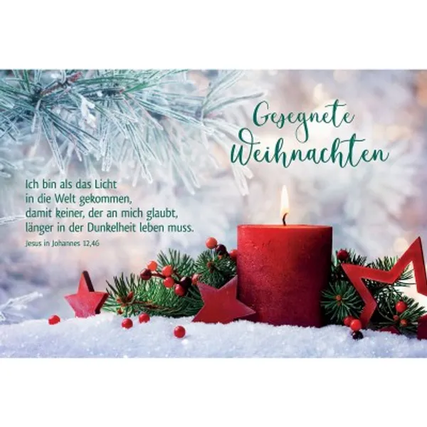 Produktbild des Artikels Postkarten: Gesegnete Weihnachten, 4 Stück (Schreibwaren)
