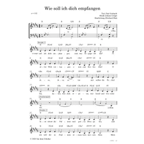 Produktbild des Artikels Wie soll ich dich empfangen (Noten - Download)