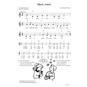 Produktbild des Artikels Merci, merci (Noten - Download)