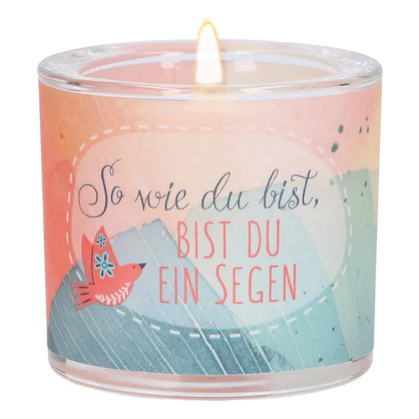 Produktbild des Artikels Windlicht LichtMomente "So wie du bist, bist du ein Segen" ()