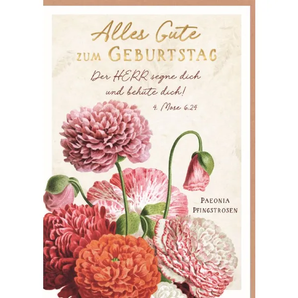 Produktbild des Artikels Faltkarte "Alles Gute zum Geburtstag" (Schreibwaren)