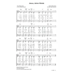 Produktbild des Artikels Jesus, deine Hände (Noten - Download)
