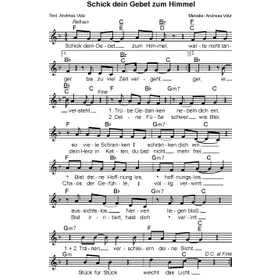 Produktbild des Artikels Schick dein Gebet zum Himmel (Noten - Download)