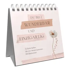 Produktbild des Artikels Du bist wunderbar und einzigartig – Aufstellbuch (Buch - Spiralbindung)