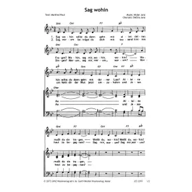 Produktbild des Artikels Sag wohin (Noten - Download)