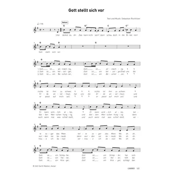 Produktbild des Artikels Gott stellt sich vor (Noten - Download)