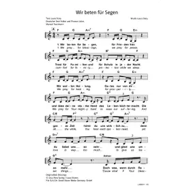 Produktbild des Artikels Wir beten für Segen (Noten - Download)