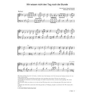 Produktbild des Artikels Wir wissen nicht den Tag (Noten - Download)