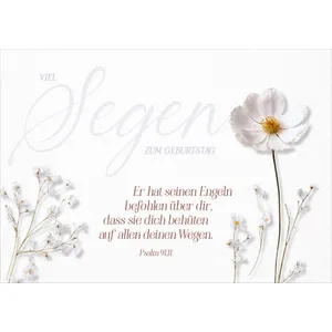 Produktbild des Artikels Faltkarte "Viel Segen zum Geburtstag" (Schreibwaren)