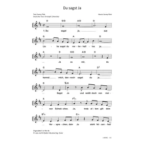 Produktbild des Artikels Du sagst ja (Noten - Download)