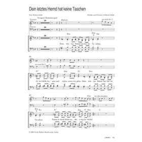 Produktbild des Artikels Dein letztes Hemd hat keine Taschen (Noten - Download)