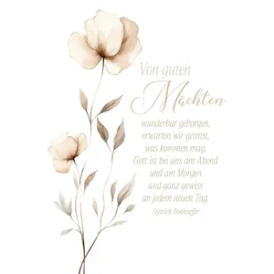 Produktbild des Artikels Poster A3 "Von guten Mächten" ()