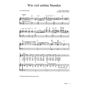 Produktbild des Artikels Wie viel schöne Stunden (Noten - Download)