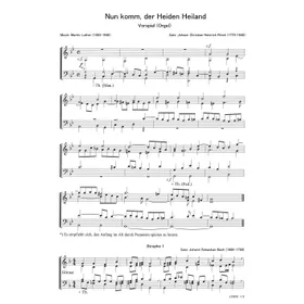 Produktbild des Artikels Nun komm, der Heiden Heiland (Noten - Download)