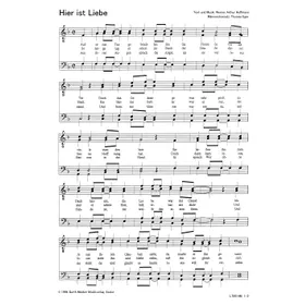 Produktbild des Artikels Hier ist Liebe (Noten - Download)