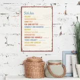 Stimmungsbild zu Metallschild klein - Ich bin geliebt