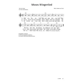 Produktbild des Artikels Moses Wiegenlied (Noten - Download)