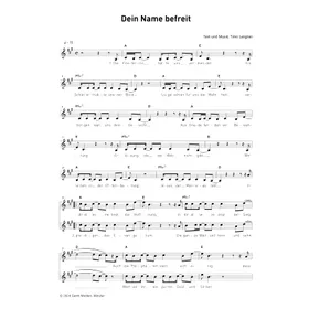Produktbild des Artikels Dein Name befreit (Noten - Download)