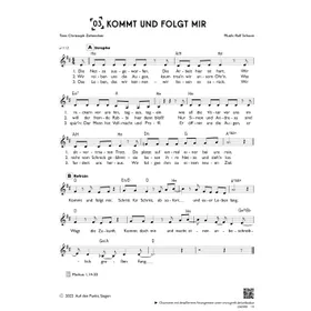 Produktbild des Artikels Kommt und folgt mir (einstimmig) (Noten - Download)