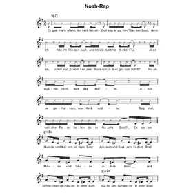 Produktbild des Artikels Noah-Rap (Noten - Download)