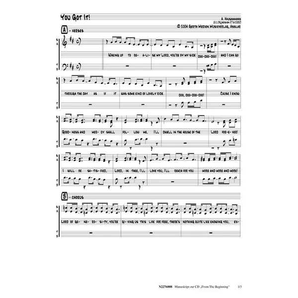 Produktbild des Artikels You Got It (Noten - Download)